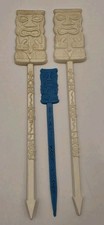 Vintage Las Vegas Hawaiian Village Tiki Swizzle Stir Stick Picks Lot Of 3 RARE  picture