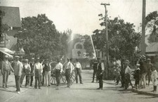 Onset Fire Dept., Onset, Cape Cod MA Vintage Postcard COPY picture