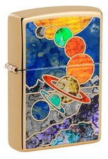 Zippo Fusion Space High Polish Brass Windproof Pocket Lighter, 254B-088354 picture