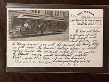 Seeing Denver Trolley Car CO 1902 Private Mailing Card Postcard Posted picture