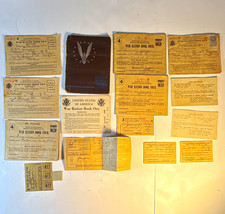 WWII War Ration Book Lot OPA Gas Mileage Studebaker Indiana Books 1 2 4 1940s picture