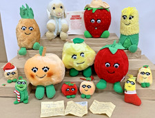 Rare Vintage 1980s 1990s Lot of 13 Del Monte Promo Plush Yumkins Fruits Veggies picture