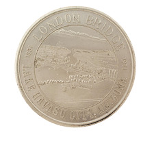 VTG 1984-1985 London Bridge Coin Lapel Pin Lake Havasu City AZ Rotary Club picture