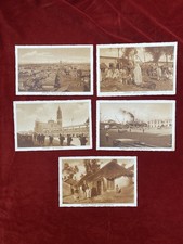 5 vintage sepia-toned photographic postcards colonial-era in Eritrea in Italian  picture