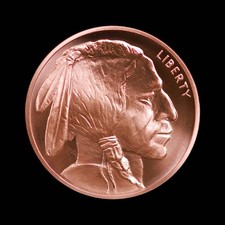 1 oz Copper Round Buffalo (.999, BU) picture