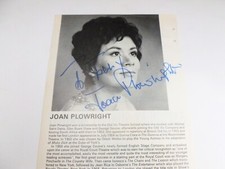 Joan Plowright Hand Signed Theatre Programme Page picture