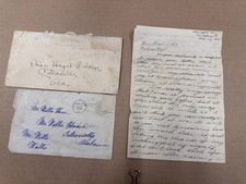 Antique 1926-1928 Handwritten Love Letters New Orleans to Citronelle Alabama picture