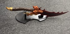 Solo Leveling Demon King Dragon dagger /Wood Stand 1:1 Full Side Metal 25” picture