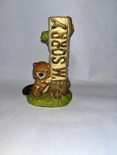 Vintage 1979 Enesco ‘I’m Sorry’ Ceramic Beaver Vase  picture