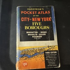 Hagstrom's Pocket Atlas City of New York Five Boroughs Third Edition picture