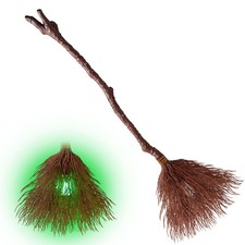 Light-Up Witch Broomstick with Vine Pattern - Halloween Costume Accessory for Ad picture