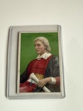 1911 John Harvard HEROES OF HISTORY/MEN OF HISTORY Trading Card  picture