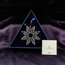 SWAROVSKI 2003 New Art No. 622498 COA Crystal Snow Flake Holiday Ornament picture
