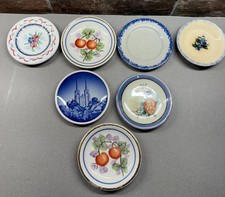 7 Vintage Chunky Butter Pats mini plates all marked rare lot unique treasures picture