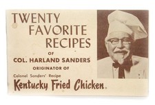 Vintage Col. SANDERS Kentucky Fried Chicken Twenty Favorite Recipes KFC 1950s picture