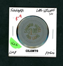 XRARE $1.00 Sahara Hotel Pan Game Las Vegas, Nevada Casino Chip picture