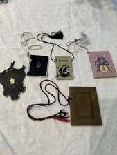 Vtg 20/30’s LEATHER, Parchment, DANCE CARDS COLLEGE Prom   Lot Of 5 picture