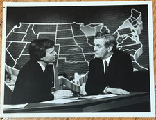 Vintage 1984 NBC News Decision 84 Press Photo Tom Brokaw Walter Mondale picture