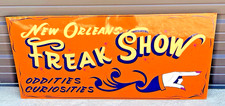 ORDER A PERSONALIZED HAND PAINTED FREAK SHOW SIGN Oddities Circus Park FAIR ART picture