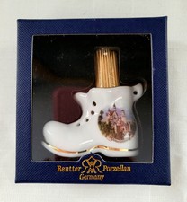 Reutter Porcelain Boot Toothpick Holder Neuschwanstein Castle Germany NIB picture