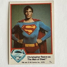 1978 Topps Superman the Movie #1 Christopher Reeve picture
