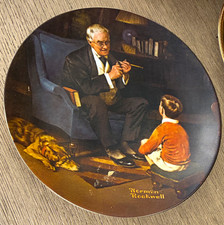 Knowles Norman Rockwell “The Tycoon” Heritage Limited Edition Plate 1983 picture