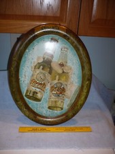 COOK'S GOLDBLUME BEER & ALE SELF FRAMED METAL SIGN F W COOK EVANSVILLE IN picture