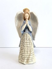 Enesco Foundations Lord’s Prayer Angel Figurine Karen Hahn 2002  picture