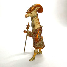 VINTAGE Neiman Marcus DEPT 56 Baroque Giraffe Christmas Ornament w/ Tag Figure picture
