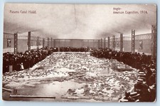 Panama Postcard Anglo American Exposition Panama Canal Model 1914 Antique picture