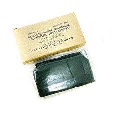Rare USGI 6510-201-1755 Triangular Muslin Bandage Camo 37x37x52 in Dated 1956 picture