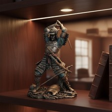 Collectible Bushido Samurai Warrior Figurine, Detailed Craftsmanship and Design picture