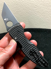 Spyderco MicroJimbo Salt CPM MagnaCut C264GMCBKP Wharncliffe DLC Folder picture