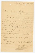 1889 Palatka FL Milk Supply Letter to Ferris & Weston Jacksonville Dairy History picture