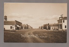 Lake Andes SOUTH DAKOTA RPPC 1910 MAIN STREET Stores nr Geddes Wagner Pickstown picture