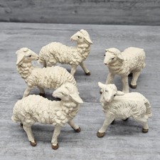 Vtg Fontanini Sheep Christmas Nativity Figurines Italy Depose 2.5