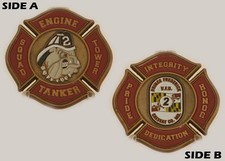 Prince Frederick VFD Station 2 Fire Department Bulldog Challenge Coin  M#6 picture