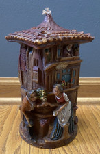 Vintage Johann Gunter Eternal Candle Unused Gasthaus Courting Scene West Germany picture