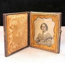 Antique 1840's - 1850's Cased Daguerreotype ~ Seated Woman picture