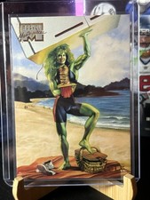 1996 Marvel Masterpieces Base Card #42 She-Hulk - Boris & Julie picture