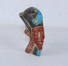 UNQIUE ANCIENT EGYPTIAN Pharaonic King Akhenaten Great Head Statue picture