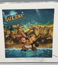Disney Aulani Mickey Minnie Noah Elias Signed Art Print Sketch DVC Hawaii picture