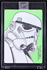 Tom Hodges Stormtrooper Star Wars Original Art Sketch Card 1/1 Pristine picture