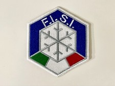 FISI PATCH ITALIAN FEDERATION WINTER SPORTS - 8 cm glue or stretch picture