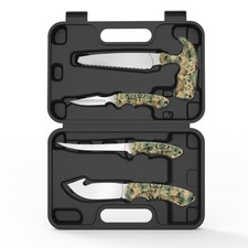 6-Piece Stainless Steel Hunting Knife Set with Gut Hook, Skinning, Boning & Case picture