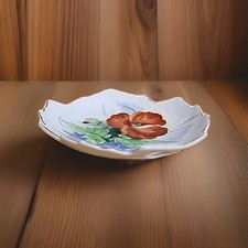 Porcelain Handpainted Leaf-Shaped Dish - Maker Unknown  picture