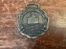 Vintage Pocket Watch Souvenir Chambersburg PA 50th of the Burning 1914 - picture