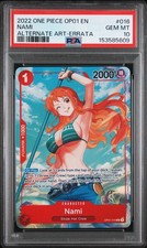 2022 ONE PIECE OP01-ROMANCE DAWN ALTERNATE ART-ERRATA #016 NAMI PSA 10 picture