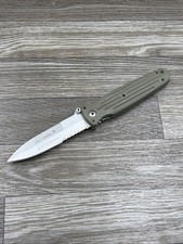 GERBER USA APPLEGATE-FAIRBAIN COMBAT FOLDER Knife Used OD GREEN picture