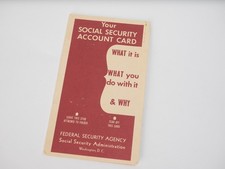 1950 Social Security Pamphlet U.S. Government Publication Mid Century Ephemera picture